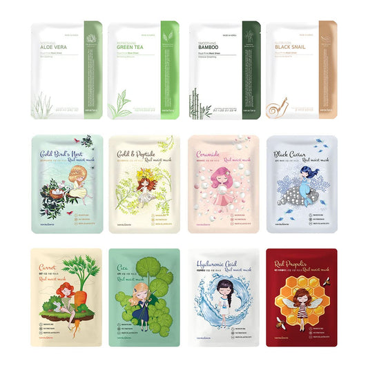 ] Facial Face Mask | Korean Skin Care Mask (12 Combo)